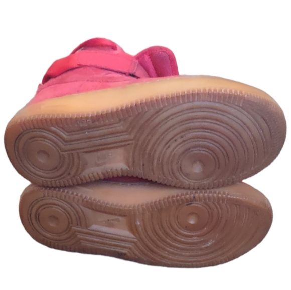 NIKE AIR FORCE 1 Hi Suede University Red Sz 8 Retro Vintage collectable - Picture 5 of 9